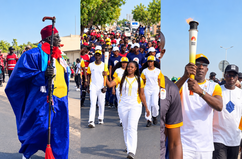 Rufisque célèbre le passage de la Flamme olympique des JOJ Dakar 2026